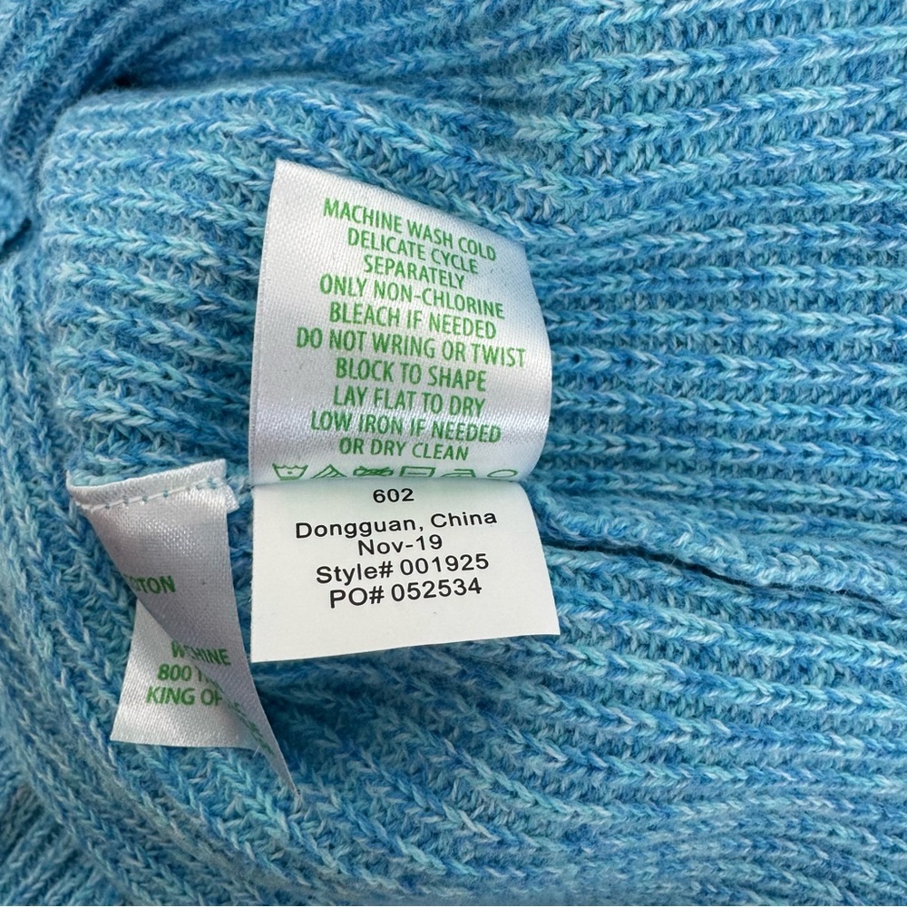 Lilly Pulitzer Cortina Ombre Color Block Ribbed Cable Knit Sweater 001925 Medium - Picture 13 of 14